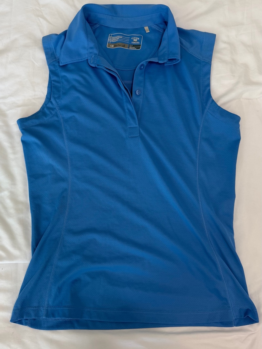 Cutter & Buck Bright Blue Sleeveless Polo Tank